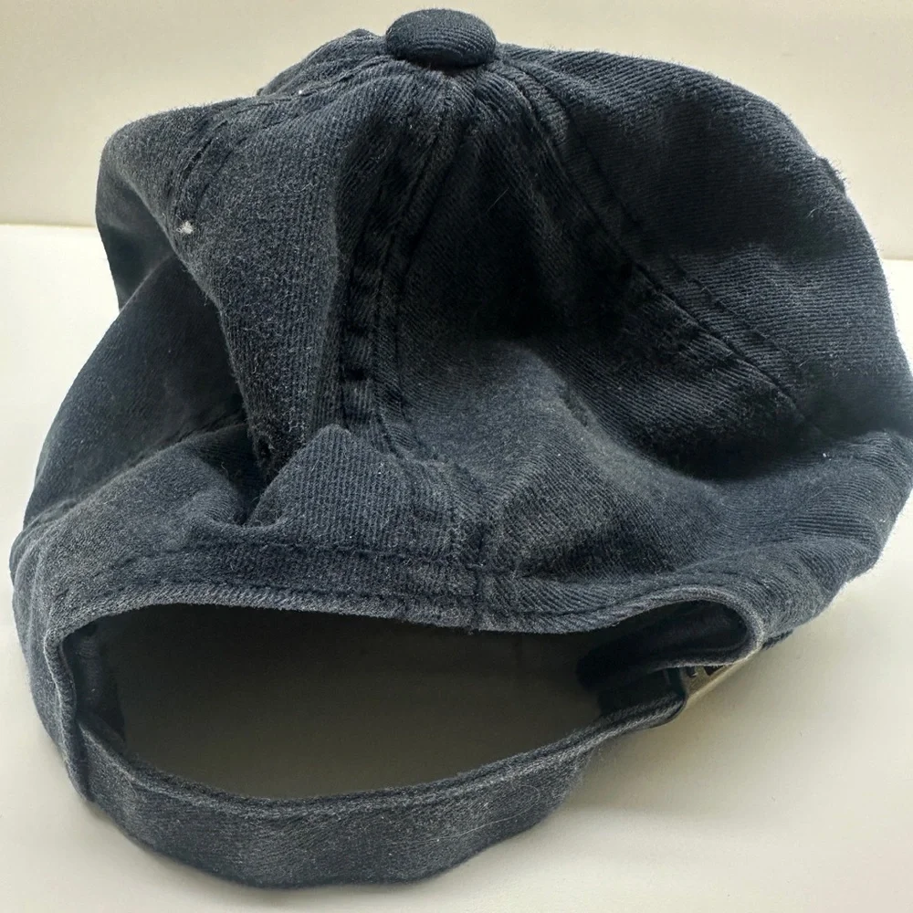 J.Crew Navy Cap with Embroidered Details - One Size